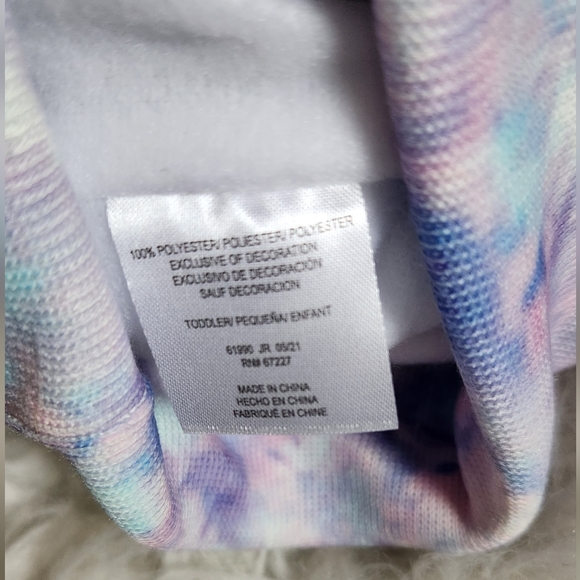 ~Unicorn Tie Dye Toddler's Pom Hat~New! - Picture 5 of 5